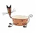 Kitchen & Housewares : Metal Cat Plant Pot Holder
