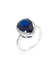Sapphire CZ Drop Ring