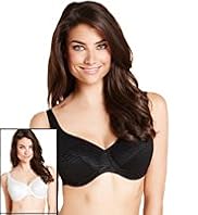 2 Pack Zebra Textured Minimisers C-G Bras