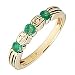 9ct Diamond & Emerald Ring G2221997