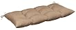 Outdoor Patio Furniture Tufted Bench Loveseat Cushion - Textured Tan Sunbrella