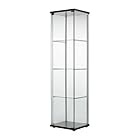 DETOLF　　ガラス扉キャビネット, ブラックブラウン