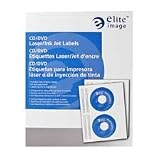 ELITE IMAGE CD DVD Labels, Permanent Adhesive, 100 PK, Matte... by Elite