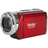 Vivitar DVR 840XHD 8.1 Megapixels High Definition Digital Video Camcorder with 5x Optical, 4x Digital Zoom and 3.0'' TFT LCD Display, Red