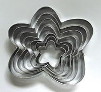 Gum Paste Fondant Tools - 7 pc Fancy Flower Set - Size 3/4" To 2-3/4"