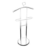 Axxentia Bad 282180 Stummer Diener Amalita, verchromt, mit schwerer Bodenplatte, 120 cm hoch