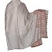 Meditation Shawl Wool Paisley Embroidered Accessory 80 x 40 inches (psley371)