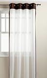 Stylemaster Soho 55 by 84 Inch Sheer Grommet Panel with Faux Silk Border, Espresso 31Kk6SsYLrL. SL160 Stylemaster Soho 55 by 84 Inch Sheer Grommet Panel with Faux Silk Border, Espresso