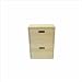 Cedar Delite HLFND430X590-LC Hemlock Two Drawer Chest Nightstand,
