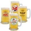 Budweiser Retro Mug Gift Set of 4-15oz Beer Mugs