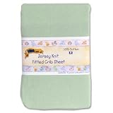 Kids Line Jersey Knit Fitted Crib Sheet - Celadon