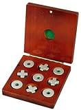 Portable Wooden Game of Tic Tac Toe