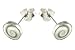 Ohrstecker Paar Silber, Shivaauge, -rund- 6 mm