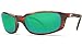 Costa Del Mar Brine Polarized Sunglasses, Tortoise, Green Mirror
