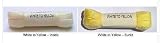 UV Colour Changing Flat Shoe Laces-White to Yellow. They change colour in the sun! Changes colour in the sun or any UV exposure*