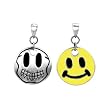 Skull Smiley Face Pendant - Pewter - 1'' Diameter Skull Smiley Face Pendant - Pewter - 1'' Diameter