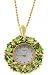 Search : 18kt Over Sterling Silver Genuine Peridot Wreath Watch Pendant