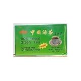 China Green Tea 100 Tea Bags (Organic, Caffeine Free) by A2AWorld Green Tea
