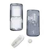 Sony Ericsson W810i W810 Snap-On Transparent Smoke Crystal Case Cover with Removable Swivel Belt Clip