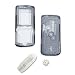Sony Ericsson W810i W810 Snap-On Transparent Smoke Crystal Case Cover with Removable Swivel Belt Clip