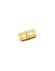 14K White Gold - 8.5mm Hand Engraved Band