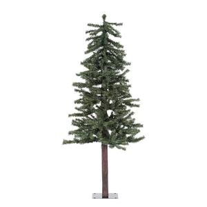 Vickerman Natural Alpine Tree-Unlit, 4-Feet, Green