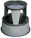 kick Rolling Step Stool GRAY NEW round library