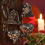 NOVICA Wood batik ornaments, 'Royal Java' (set of 4)