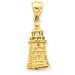 14k Great Lakes 3-D Lighthouse Pendant