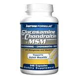 Jarrow Formulas Glucosamine and Chondroitin and MSM, 240 Capsules