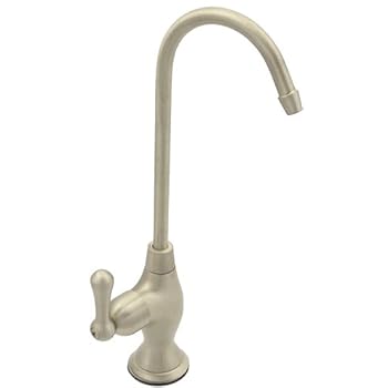 Gooseneck High Spout Brushed Nickel Cold Water Kitchen Drinking Faucet Dispenser