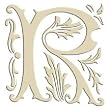 Monogram Embroidered Guest Towel - R - 1 Hand Towel
