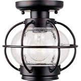 IMAGE OF Maxim Lighting 30508CDOI Portsmouth Flush Outdoor Close