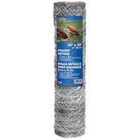 G and B 308476B 48-Inch x 50-Foot 2-Inch Galvanized Mesh Hexagonal Poultry Netting