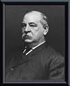 Art Poster Metal Framed Print - President Grover Cleveland - Artist: National Archive- Poster Size: 10 X 8