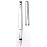 Waterford Lismore Platinum-Plated Fountain Pen with 18k Gold Medium Nib (WF/100/PLA/M)