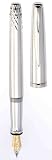Waterford Lismore Platinum-Plated Fountain Pen with 18k Gold Fine Nib (WF/100/PLA/F)