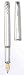 Waterford Lismore Platinum-Plated Fountain Pen with 18k Gold Fine Nib (WF/100/PLA/F)