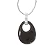 925 Silver & Oval Onyx Dangle Pendant