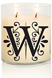 MONOGRAM CANDLE | Single Letter | Large Creme Brulee/Vanilla Scented Candle | Hand Poured, Handcrafted, Highly Fragrant | Personalized Gifts