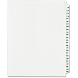 Avery Legal Dividers, Standard Collated Sets, Letter Size, Side Tabs, 476-500 Tab Set (01349)