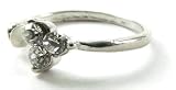 Clear White Swarovski Crystal Rhinestone Ring (Size 5.5 & 6 Available)