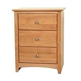 Maco Furniture A-S3X23-N CL Windridge 23" Solid Alder Shaker 3 Drawer Night ....