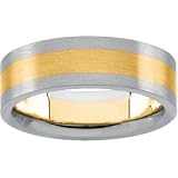 14K Two Tone Gold Design Band