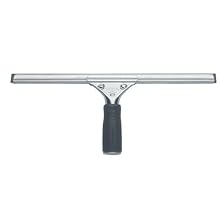 Unger PR450 18" Pro Stainless Steel Complete Window Squeegee with Handle and Rubber Blade