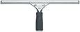 Unger PR450 18" Pro Stainless Steel Complete Window Squeegee with Handle and Rubber Blade