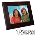 Smartparts SP15MW 15-Inch Digital Picture Frame with Walnut Frame
