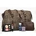 Lancome Makeup by Lancome, Brown/Beige Handbag with Cosmetic case