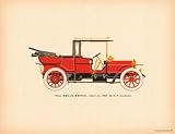 Rolls Royce, 1907 HIGH QUALITY CANVAS Print With Light Added BRUSHSTROKES Unknown 13x10