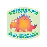 Hip In a Hurry 3D Decor Cut Outs 4.5 Inch Minis-Orange Dinosaur